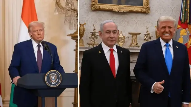 trumptan gazze plani aciklamasi umarim netanyahu ile anlasiriz uJhlDBV2