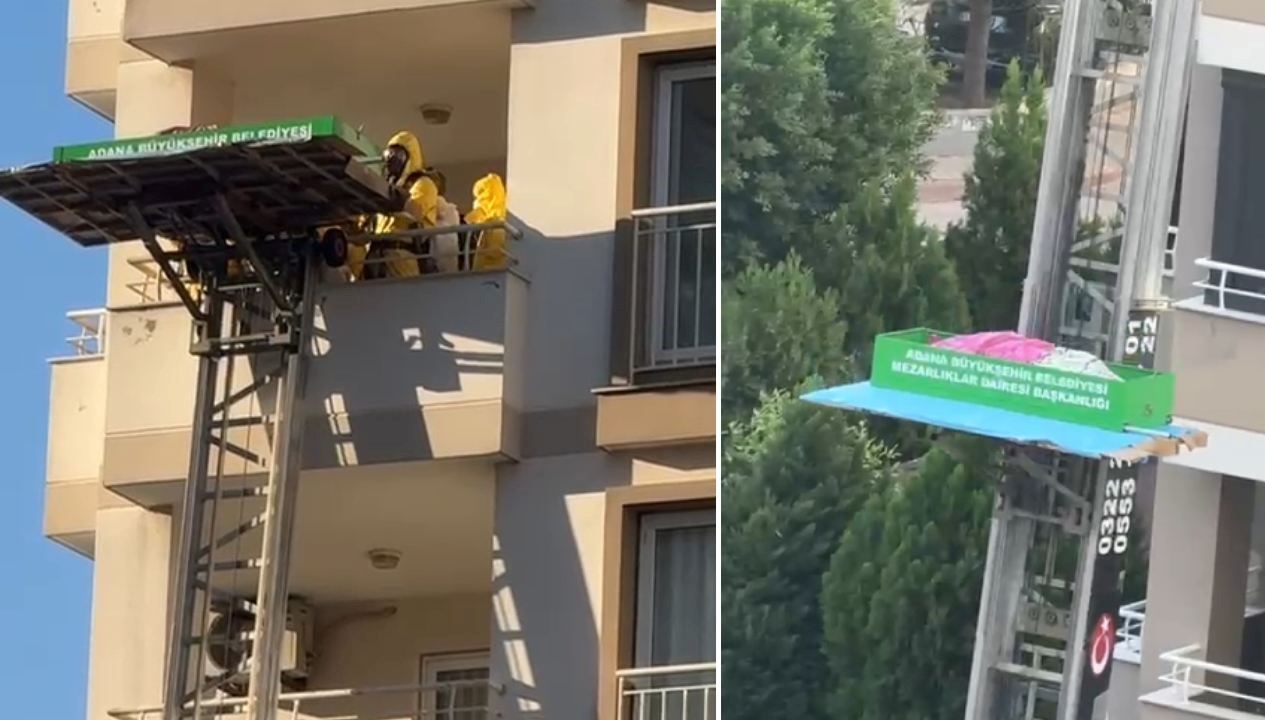 dairede cansiz bedeni bulundu cenazesi asansorlu aracla indirildi Aml1v29i