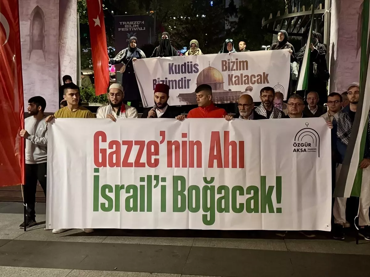 trabzonda israilin gazzeye saldirilari protesto edildi lh8PbGkG