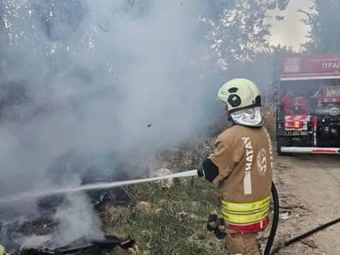 Hatay defnede sazlik bolgedeki yangin sonduruldu f7pptjht